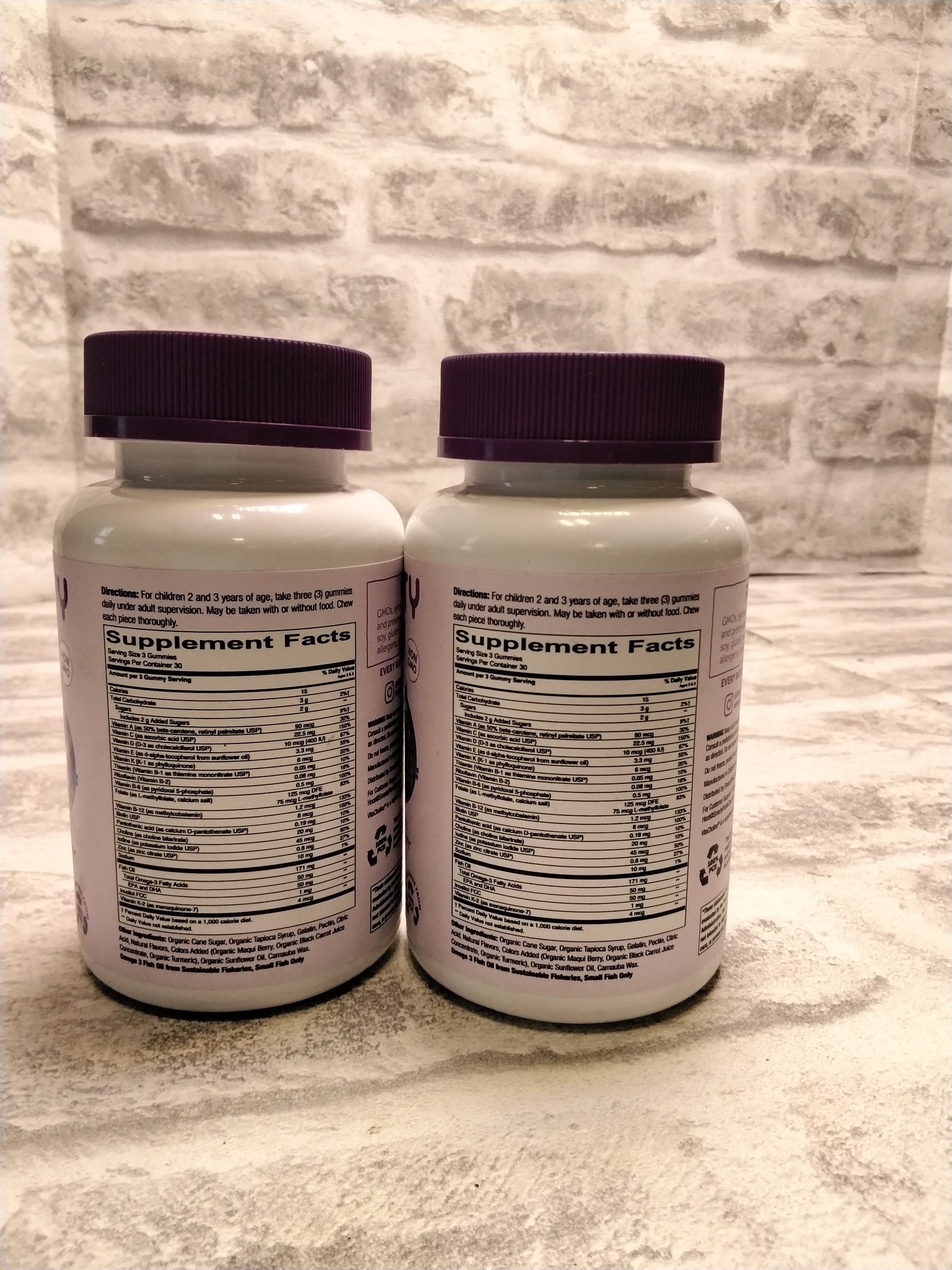 2 PACK - SmartyPants Toddler Formula Kids Gummy Multivitamin: 30 Day Supply (7677092069614)